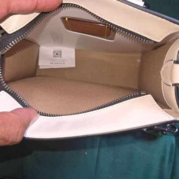 MENS  OR WOMENS  AUTHENTIC COACH DYLAN VARSITY TOTE BAG AND WALLET SET - Picture 12 of 15